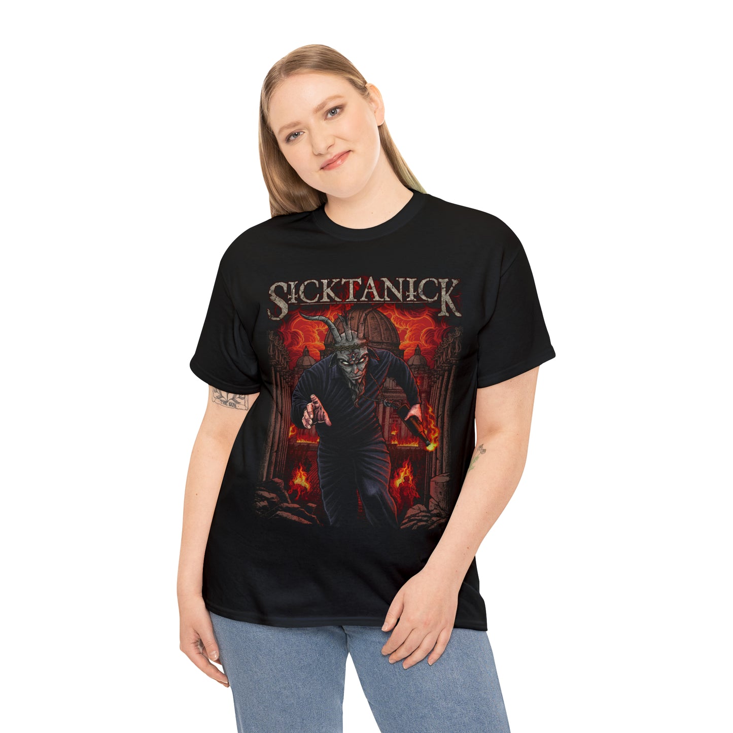 SickTanicK "Burning Vatican 666" Shirt (Regular Edition)