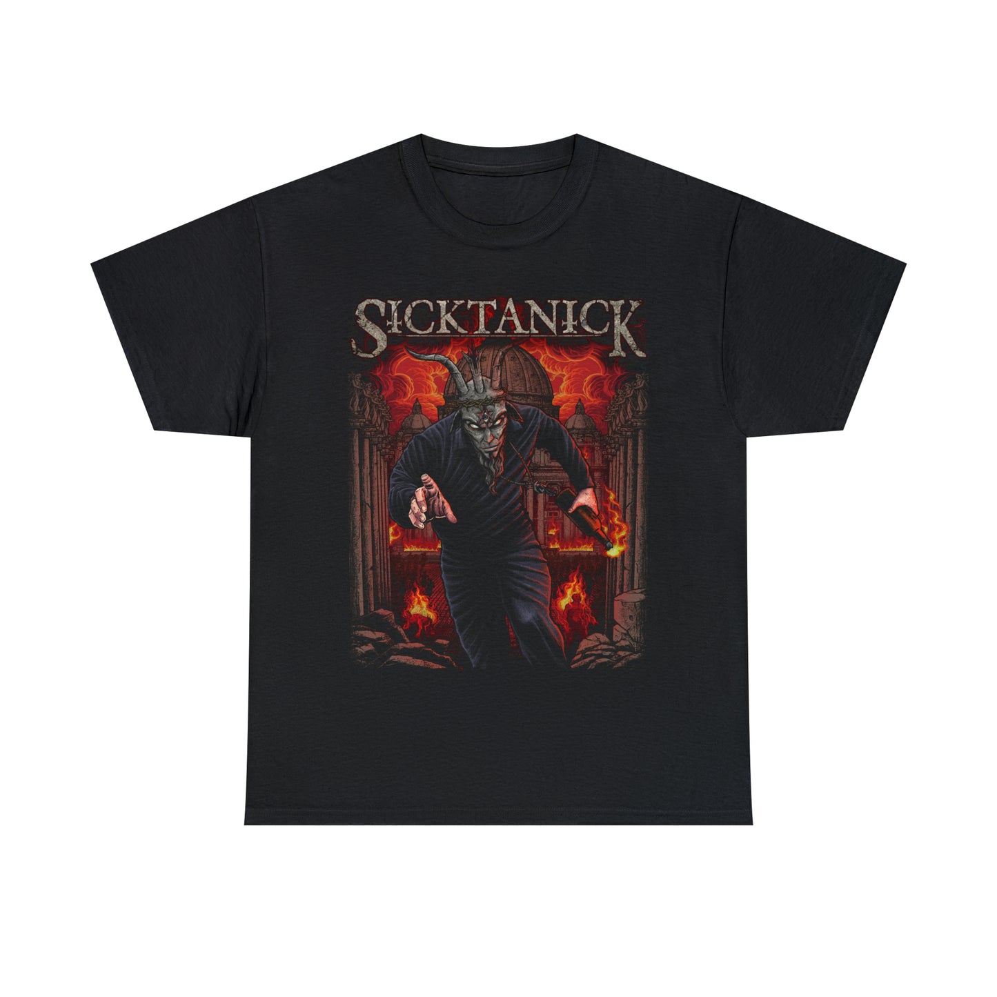 SickTanicK "Burning Vatican 666" Shirt (Regular Edition)