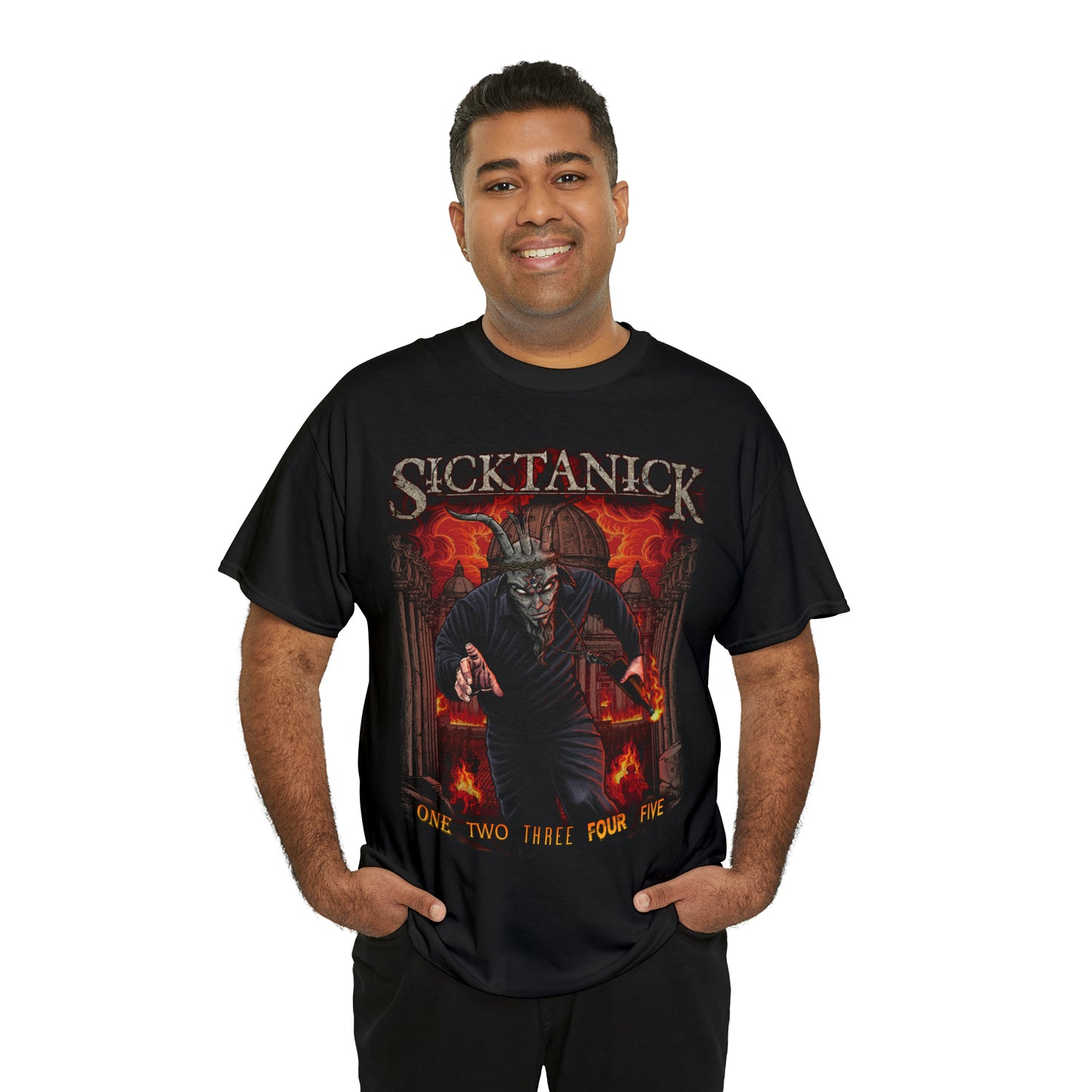 SickTanicK "Burning Vatican 666 Shirt" *SPECIAL EDITION*